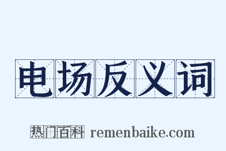 电场反义词是什么意思的图片